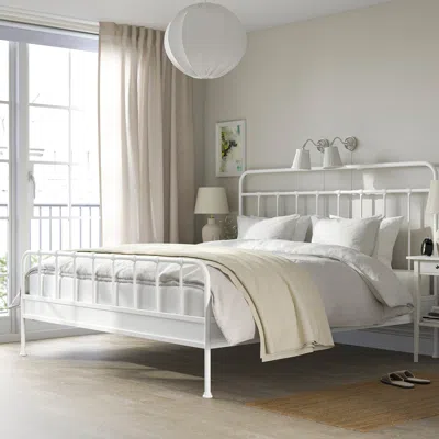 Ikea Stjärnö Bed Frame, White, King