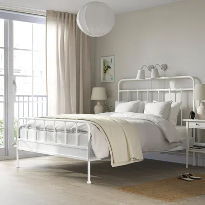 Ikea Stjärnö Bed Frame, White, Queen