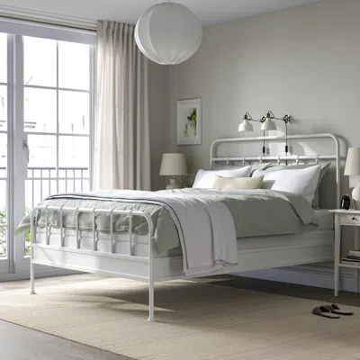 Ikea Stjärnö Bed Frame, White, Queen