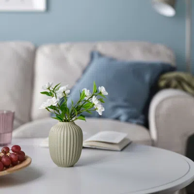 Ikea Stjärnludd Vase, Green, 4 ¾ "