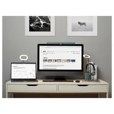 Ikea Stänkregn Led Ring Lamp, Dimmable/turquoise, Cord Length: 28 "