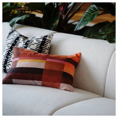 Ikea Stockholm 2025 Cushion Cover, Brown-red/bright Pink, 16x23 "