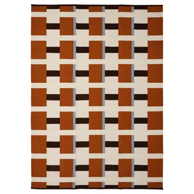 Ikea Stockholm 2025 Rug, Flatwoven, White/brown/light Blue Handwoven, 5 ' 7 "x7 ' 10 "