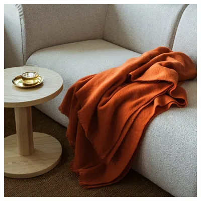 Ikea Stockholm 2025 Throw, Bright Orange, 59x79 "