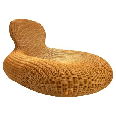 Pre-owned Ikea Storvik Rattan Lounge Chair By Carl Öjerstam For , 2001 In Brown