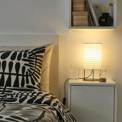 Ikea Strandad Table Lamp, White/black, 11 "