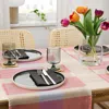 Ikea Strandfloka Table Runner, Patterned/multicolor, 14x51 " In Pink
