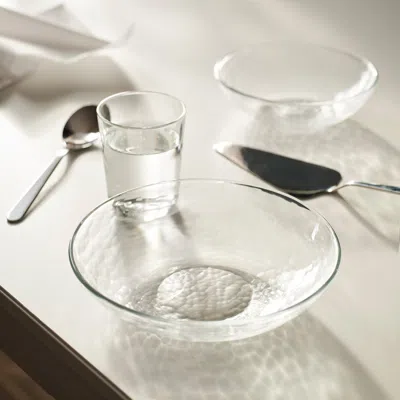 Ikea Strandkrabba Deep Plate/bowl, Glass/clear, 7 ½ "