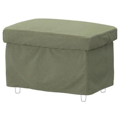Ikea Strandmon Slipcover For Ottoman, Naggen Gray-green