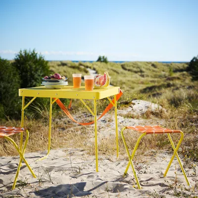 Ikea Strandön Folding Table, Bright Yellow, 27 1/2x21 5/8 "