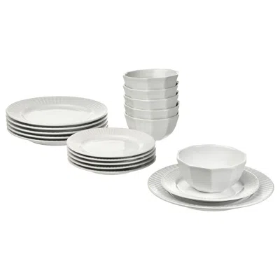 Ikea Strimmig 18-piece Dinnerware Set, White