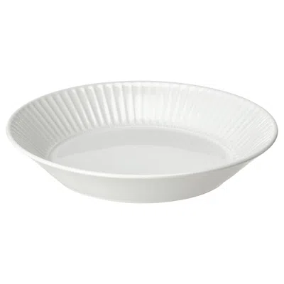 Ikea Strimmig Serving Plate, White, 11 "