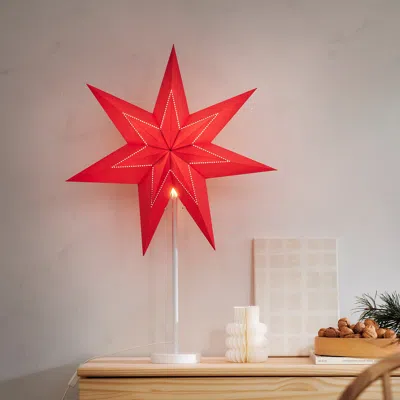 Ikea Stråla Lamp Shade, Paper Star/red, 22 "