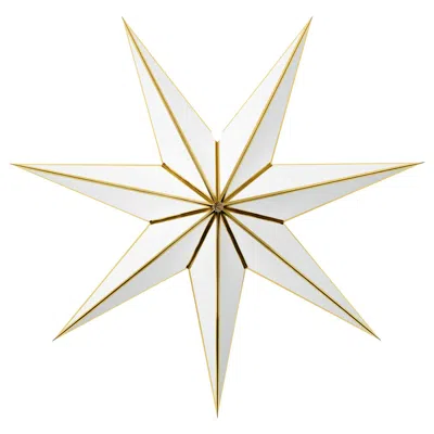 Ikea Stråla Lamp Shade, Paper Star/white Gold, 35 "