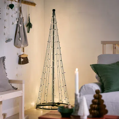 Ikea Stråla Led Light, Outdoor/tree-shaped, Height: 59 " In Green