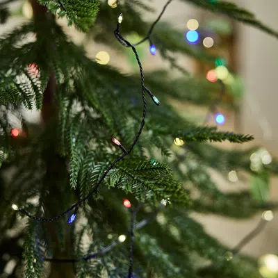 Ikea Stråla Led Lighting Chain, Micro Multicolor, Length To 1st Light: 4 ' 11 " In Green