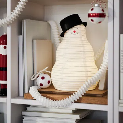 Ikea Stråla Led Table Decoration, Battery Operated/snowman White, Width: 8 "