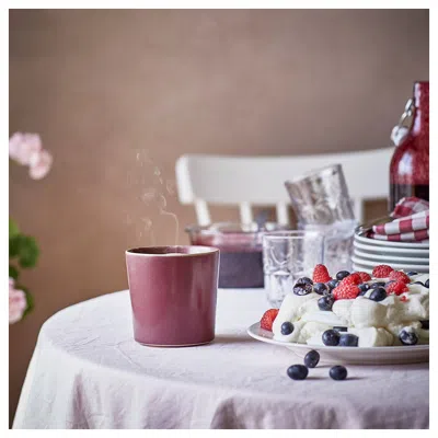 Ikea Störtskön Scented Candle In Ceramic Jar, Berries/red, 50 Hr