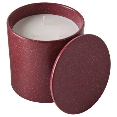 Ikea Störtskön Scented Candle In Ceramic Jar With Lid, Berries/red, 60 Hr