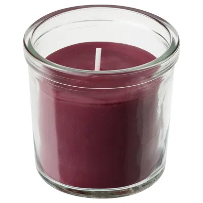 Ikea Störtskön Scented Candle In Glass, Berries/red, 20 Hr