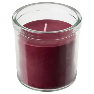 Ikea Störtskön Scented Candle In Glass, Berries/red, 40 Hr