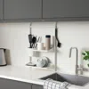 Ikea Sunnersta Kitchen Organizer Set, No Drill/shelf/dish Drainer/container, Width: 18 "