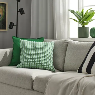 Ikea Svartpoppel Cushion Cover, Light Green, 20x20 "
