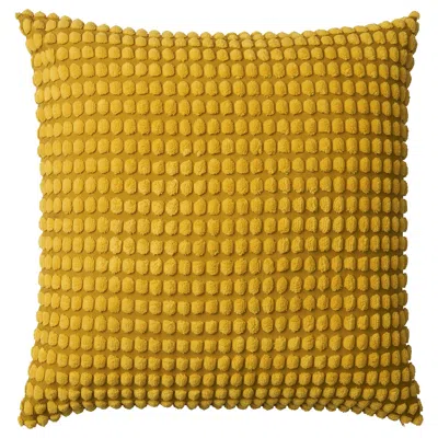 Ikea Svartpoppel Cushion Cover, Yellow, 26x26 "