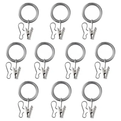 Ikea Syrlig Curtain Ring With Clip And Hook, Nickel Plated, 1 1/2 "