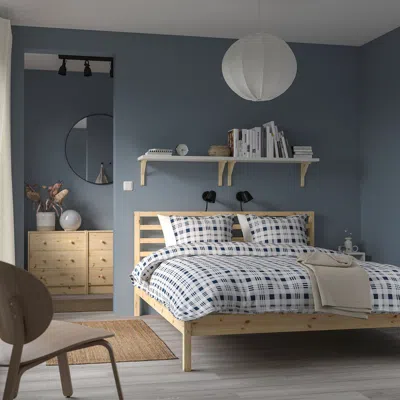 Ikea Tarva Bed Frame, Pine, Full In Green