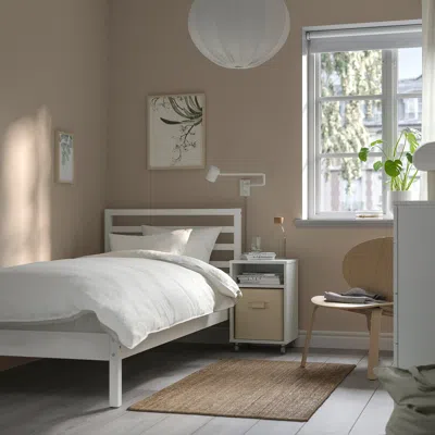 Ikea Tarva Bed Frame, White Stained, Twin