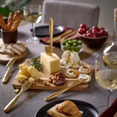 Ikea Tillagd Cheese Knife, Set Of 4, Brass Color