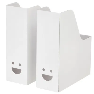 Ikea Tjabba Magazine File, White, Depth: 9 ¾ "