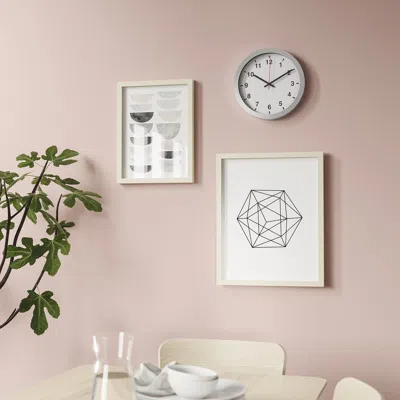 Ikea Tjalla Wall Clock, Silver Color, 11 "