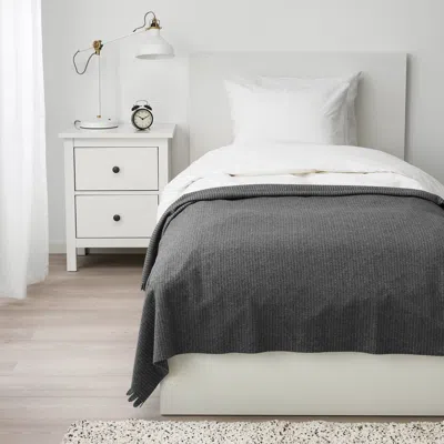 Ikea Tjärblomster Bedspread, Gray, 59x83 "