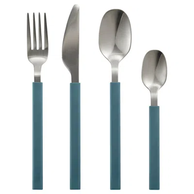 Ikea Tångmärla 16-piece Flatware Set, Dark Gray-blue