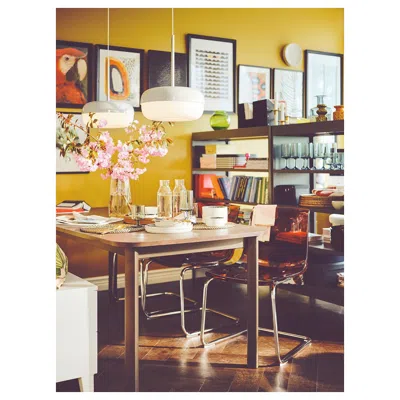 Ikea Tobias Chair, Brown-red/chrome Plated, Tested For: 243 Lb