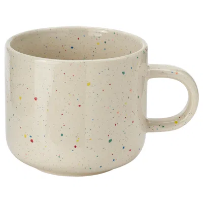 Ikea Tobisfisk Mug, Patterned/beige, 17 oz