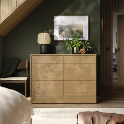Ikea Tonstad 6-drawer Dresser, Oak Veneer, 47 1/4x18 1/2x35 3/8 " In Brown