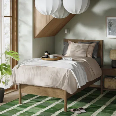 Ikea Tonstad Bed Frame, Brown Stained Oak Veneer, Twin