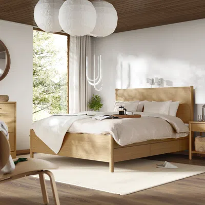 Ikea Tonstad Bed Frame With Storage, Oak Veneer, King