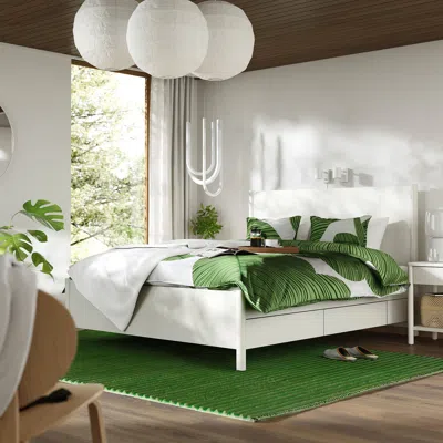 Ikea Tonstad Bed Frame With Storage, Off-white, Full/double