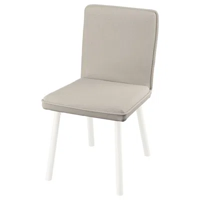 Ikea Tonstad Chair Cover, Fridtuna Light Beige In Gray