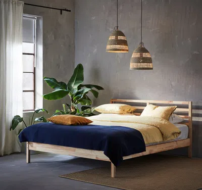 Ikea Torared Pendant Lamp Shade, Sedge/handmade, 14 "