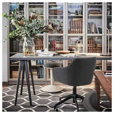 Ikea Tossberg / Långfjäll Conference Chair, Gunnared Dark Gray/black, Tested For: 276 Lb