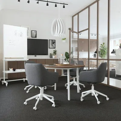Ikea Tossberg / Långfjäll Conference Chair, Gunnared Dark Gray/white, Tested For: 276 Lb