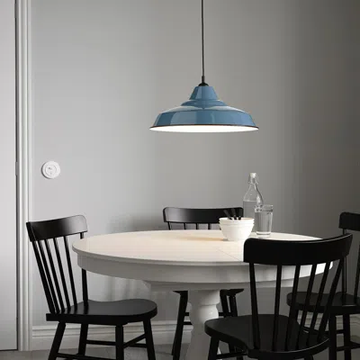 Ikea Trettioen Pendant Lamp, Blue, 15 "