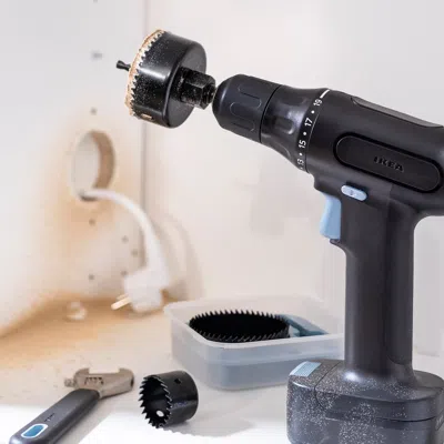 Ikea Trixig 5-piece Hole Saw Set In Black