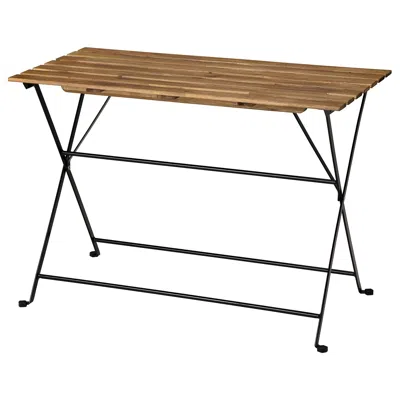 Ikea Tärnö Table, Outdoor, Black/light Brown Stained, 39 3/8x21 1/4 "