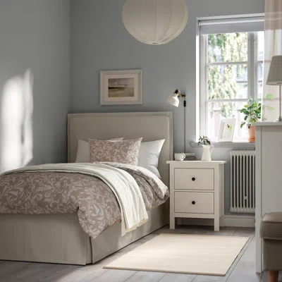 Ikea Tärnkullen Upholstered Bed Frame, Vissle Beige/luröy, Twin